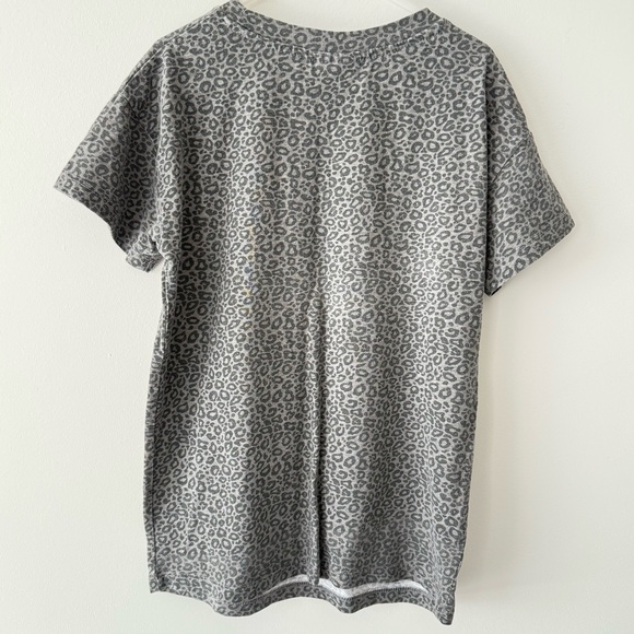 The Rolling Stones Kids Leopard Print Tee - Gray and Gold - Picture 3 of 5